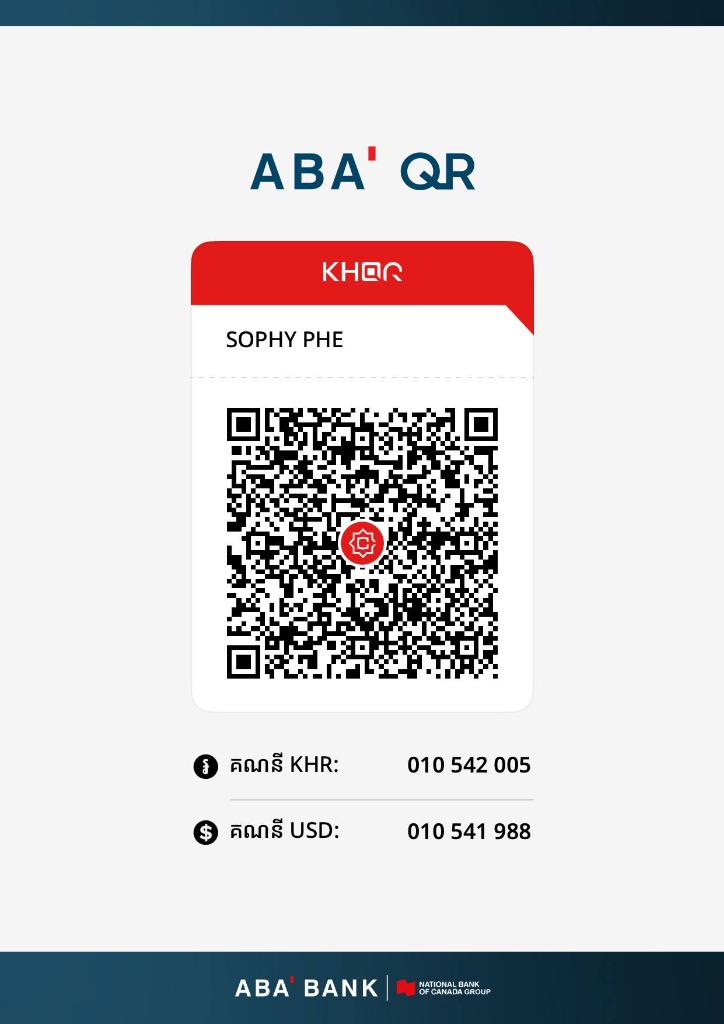 ABA Bank QR Payment - SOPHY PHE